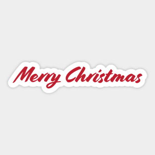 Merry Christmas - red Sticker